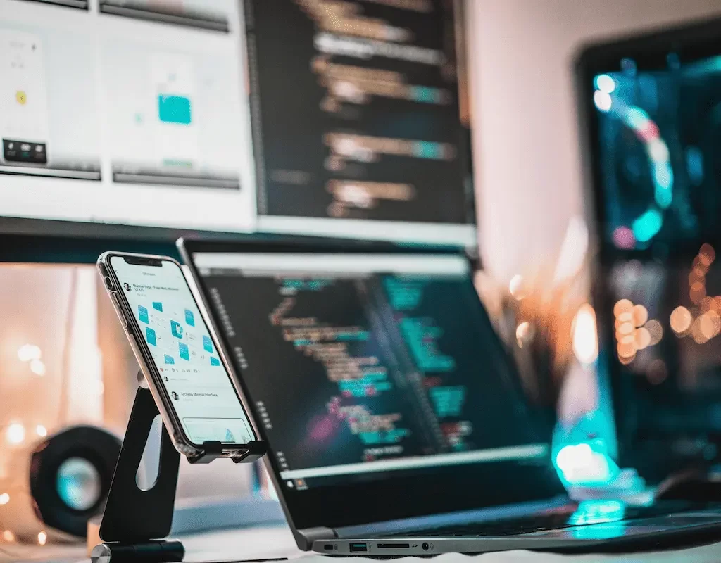 App development services for new businesses showing mobile app design and development process